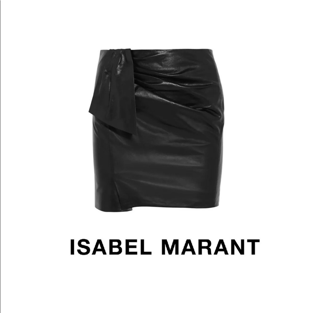 Isabel Marant lambskin leather skirt